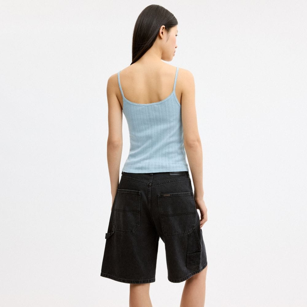 Cherry Pointelle Tank