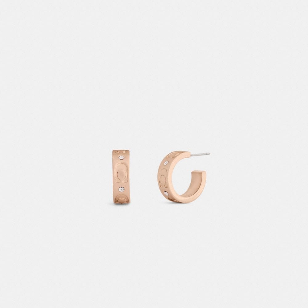 Repeated C Huggie Earrings