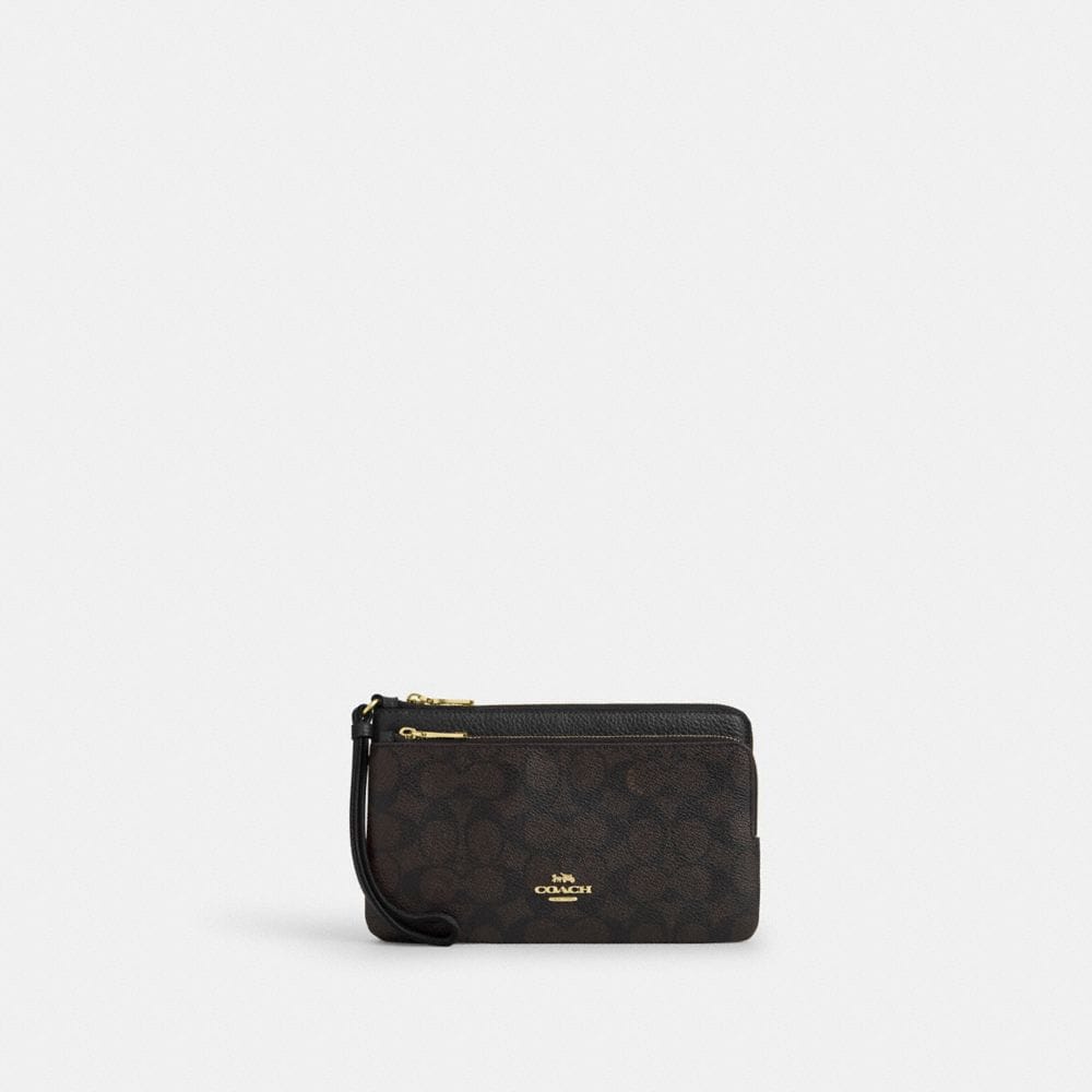 Double Zip Wallet In Signature Canvas