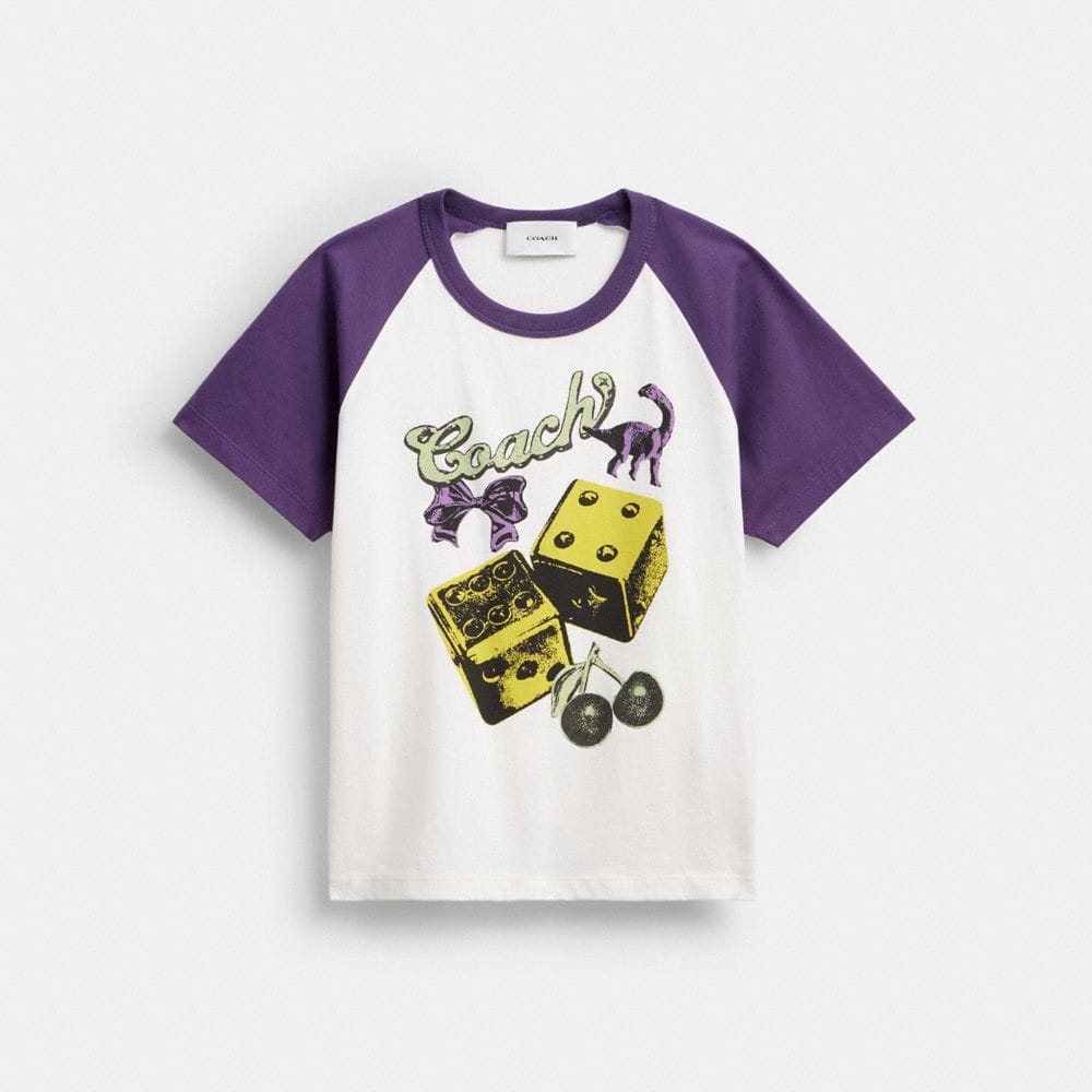 Charms Raglan T-Shirt In Organic Cotton