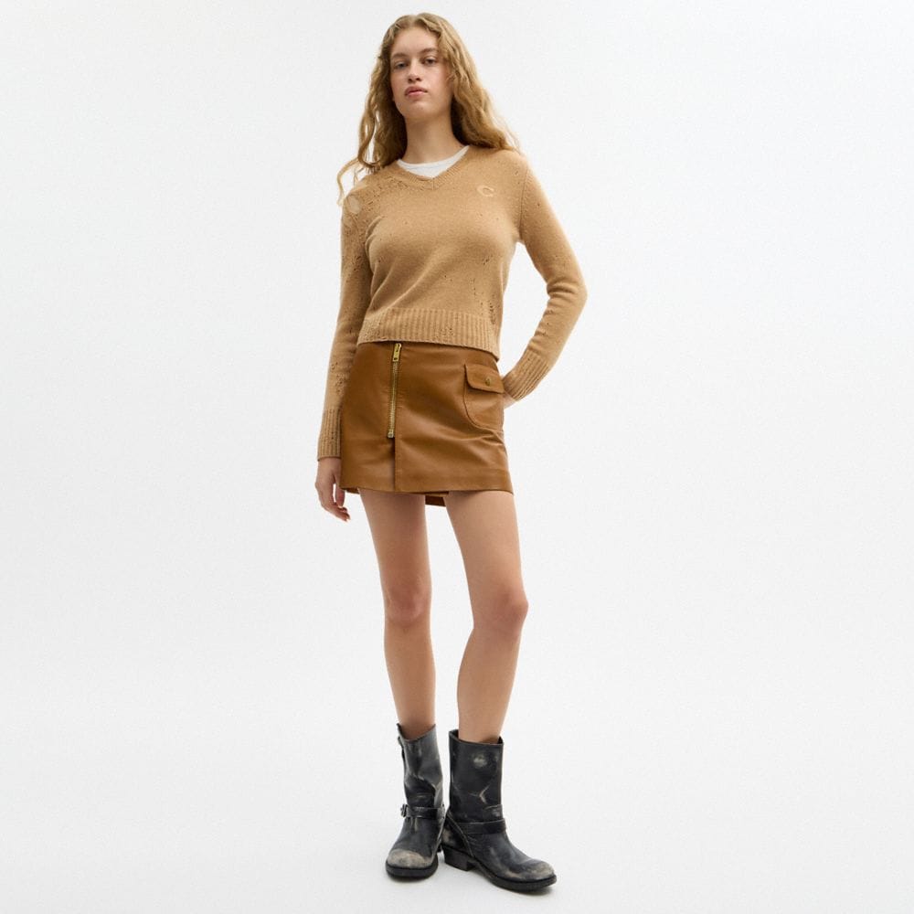 Loved Long Sleeve V-Neck Sweater
