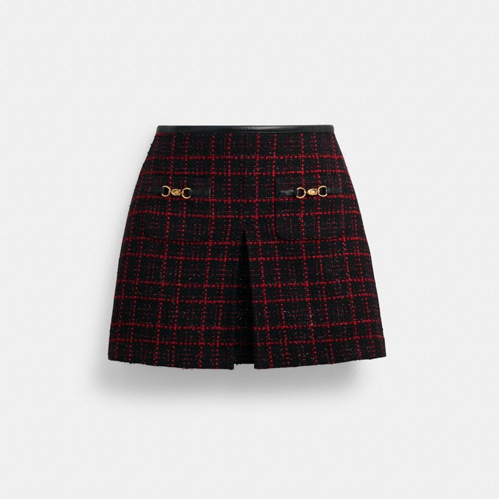 Sculpted C Tweed Skirt