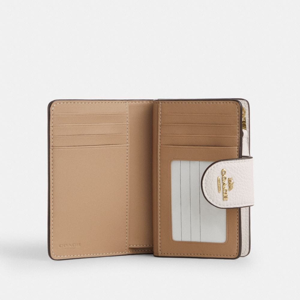 Medium Corner Zip Wallet With Cherry Print