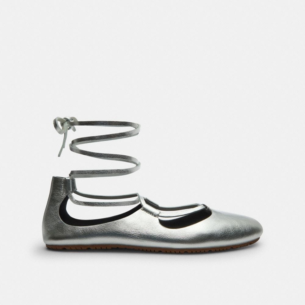 Lace-Up Soft Ballet Flat