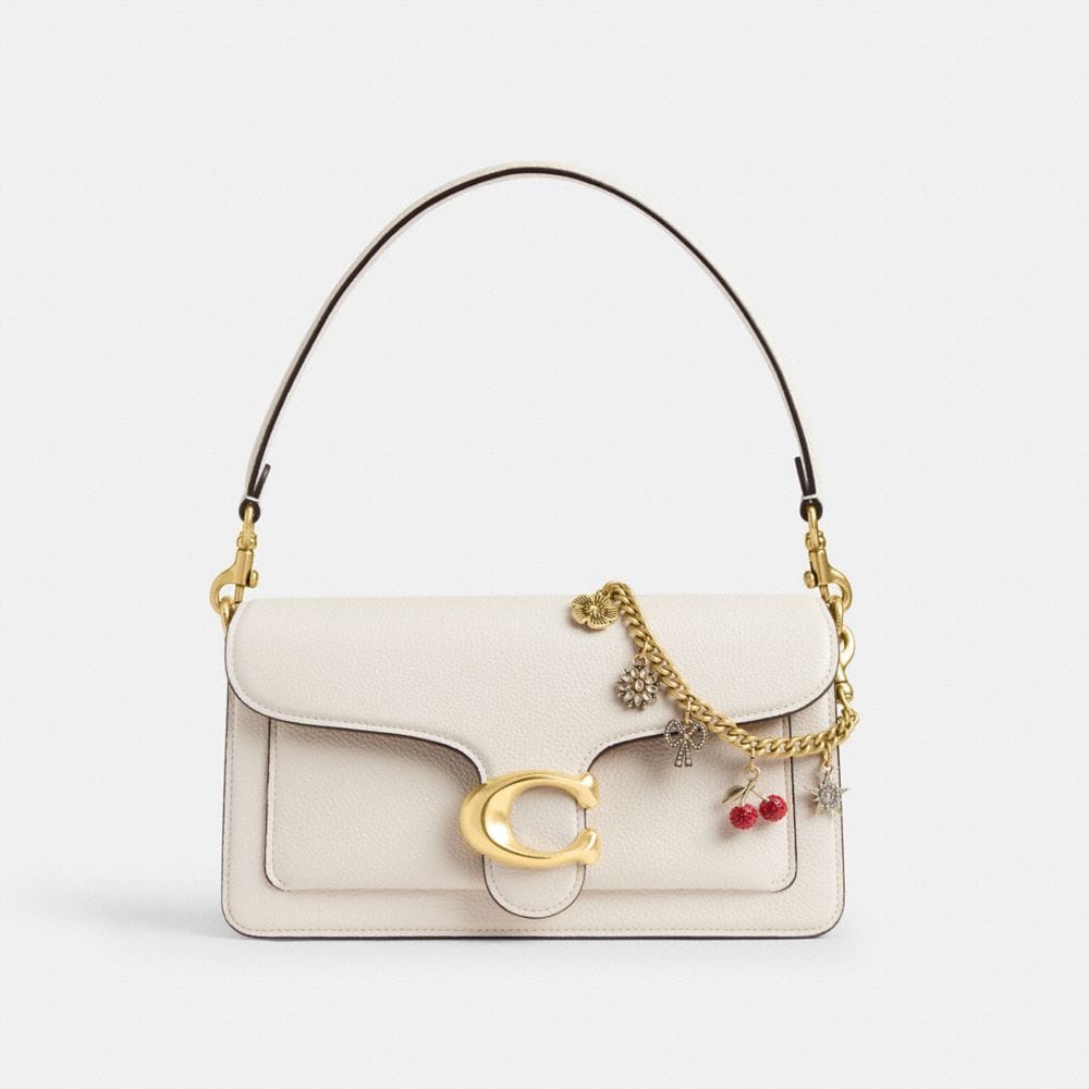 Crystal Motif Chain Bag Charm