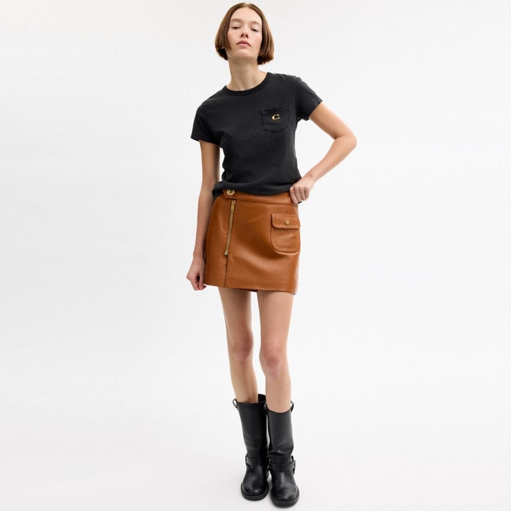 Mini Leather Heritage Skirt