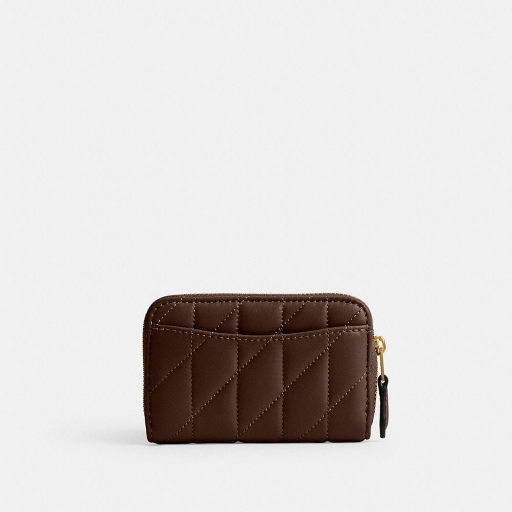Essential Small Zip Around Card Case In Signature Canvas