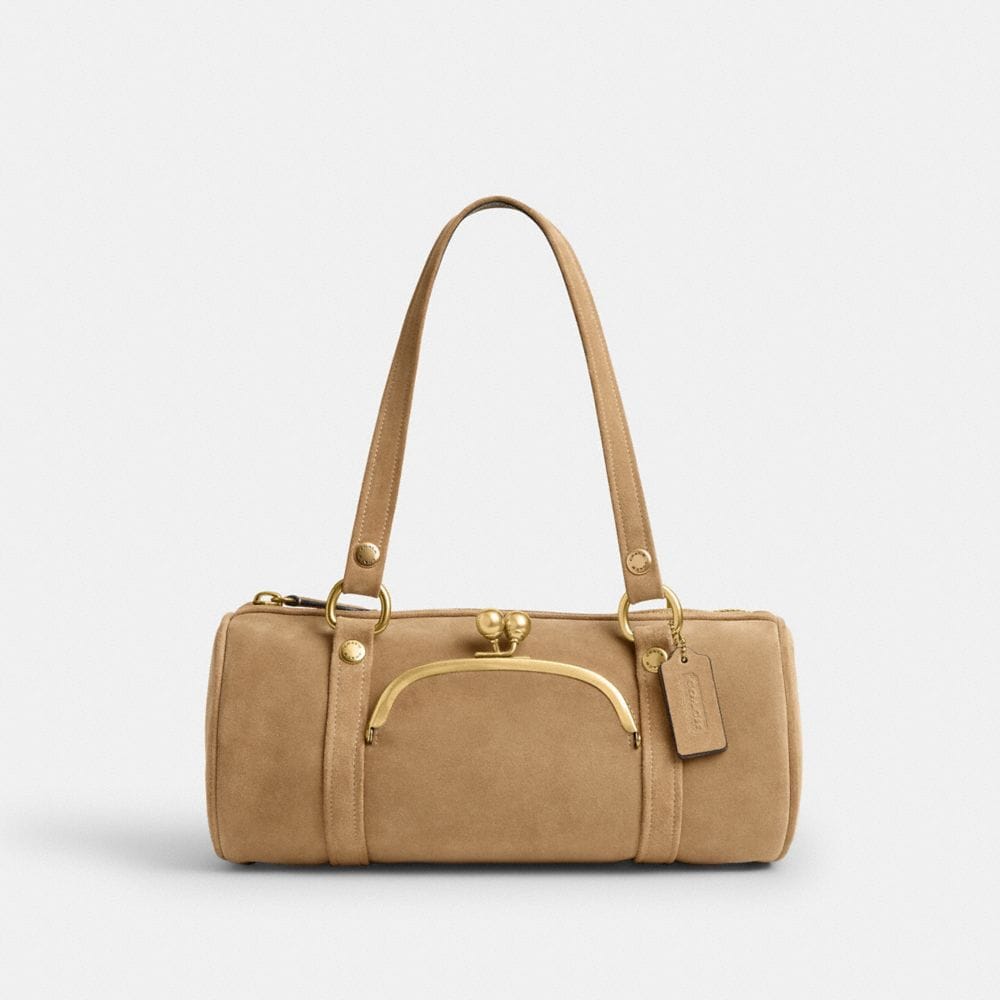Kisslock Barrel Bag