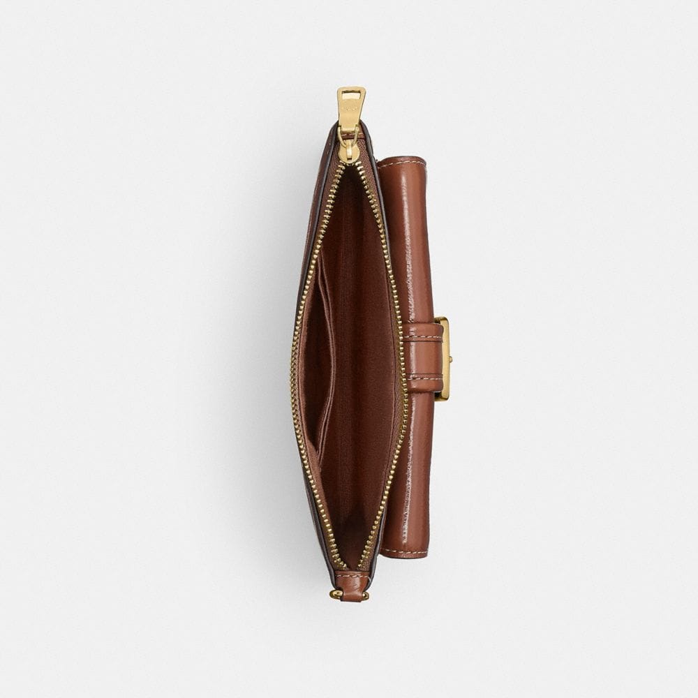 Ashton Wristlet With Striped Patchwork