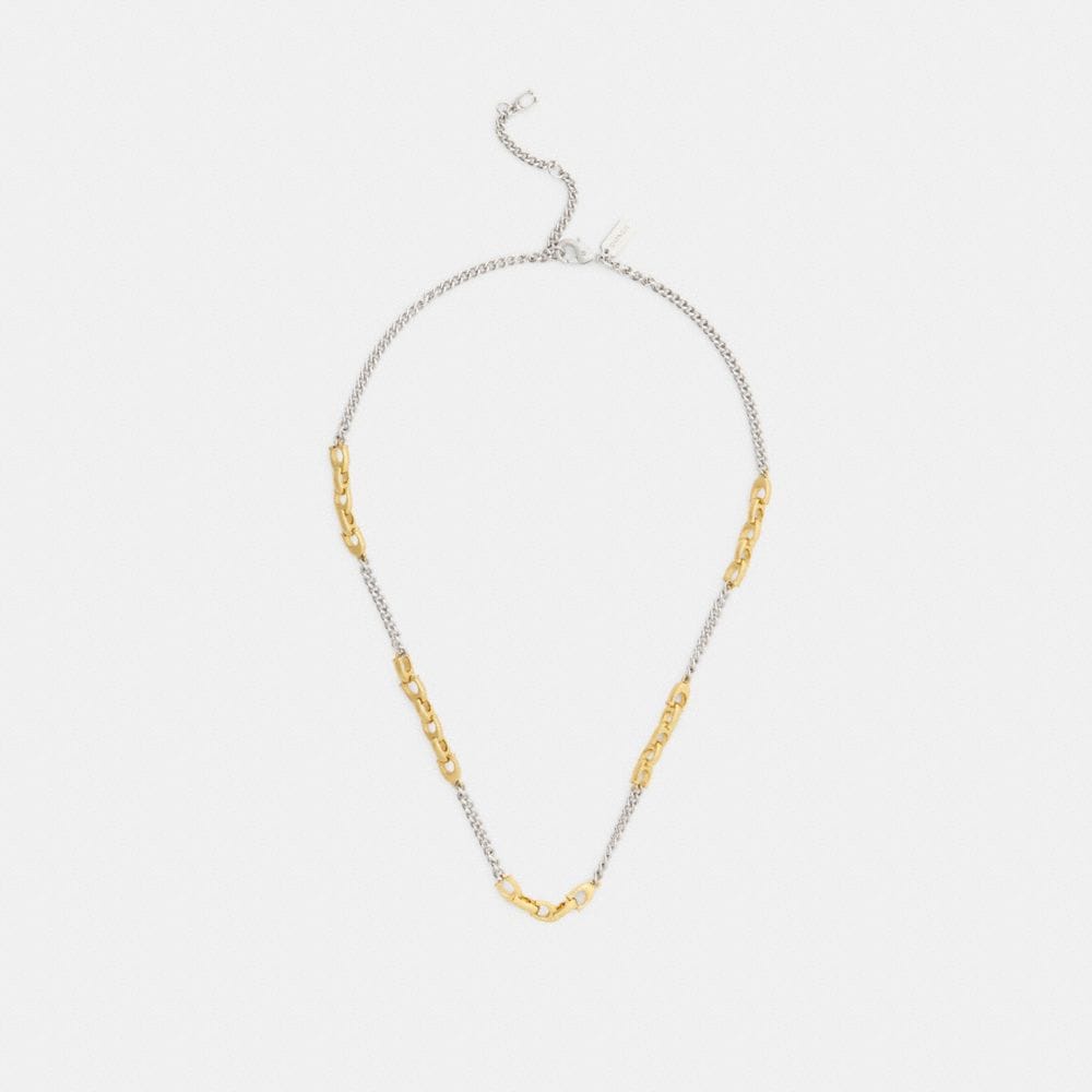 Linked C Necklace