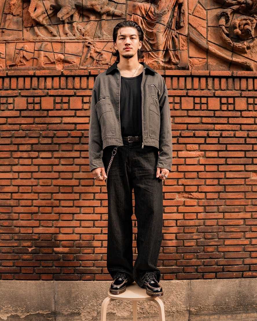 Lowell Leather Moc Toe Shoes — Black