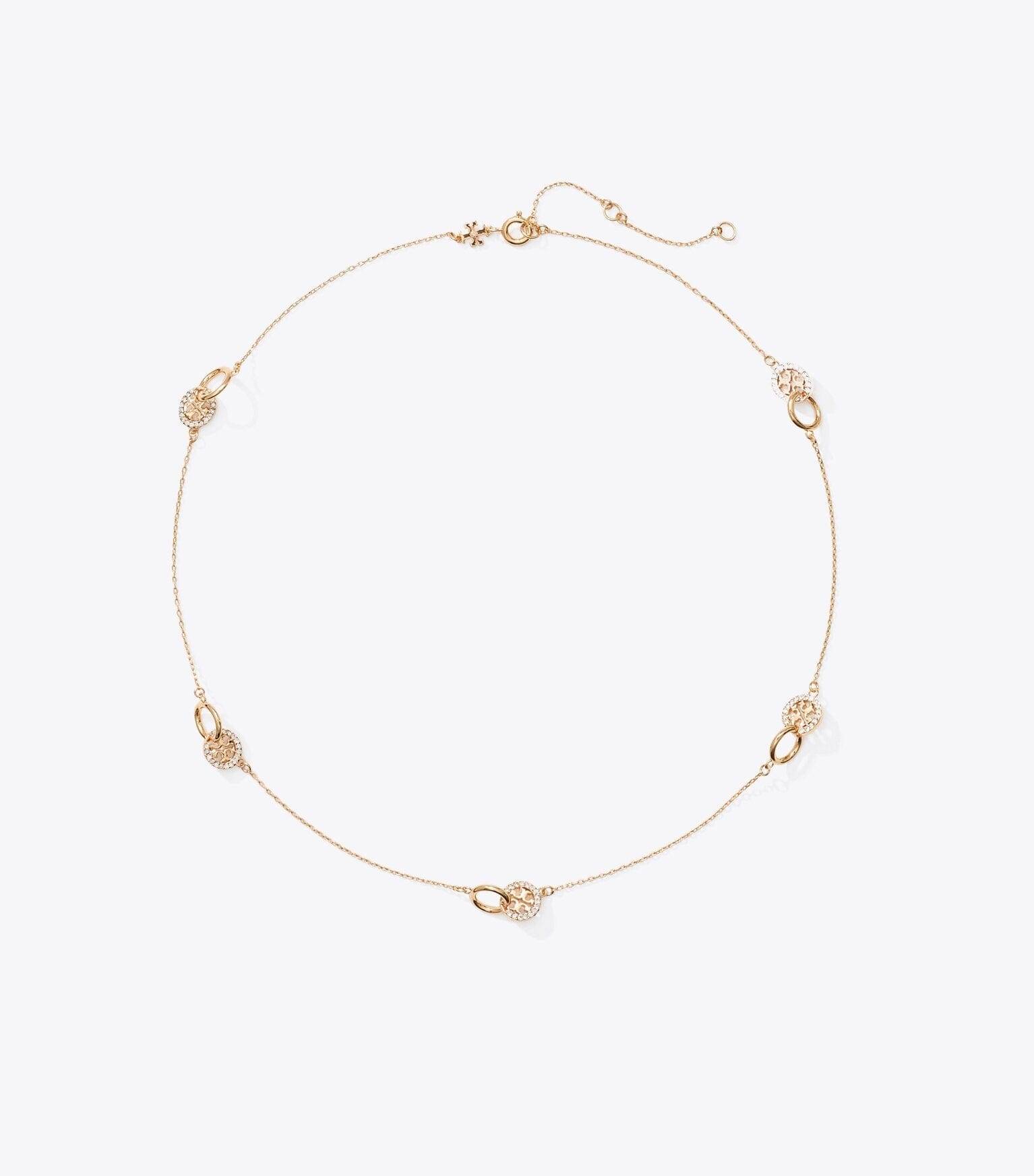 Icon Pavé Interlocking Necklace