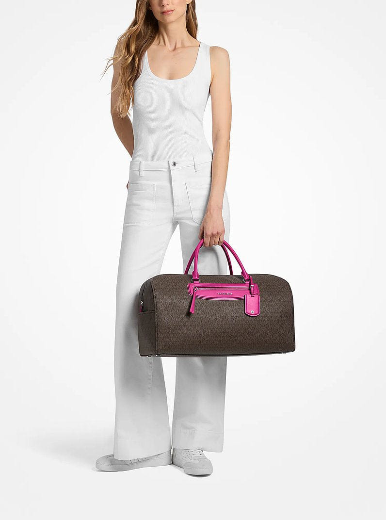 Jet Set Travel Extra-Large Signature Logo Weekender Bag