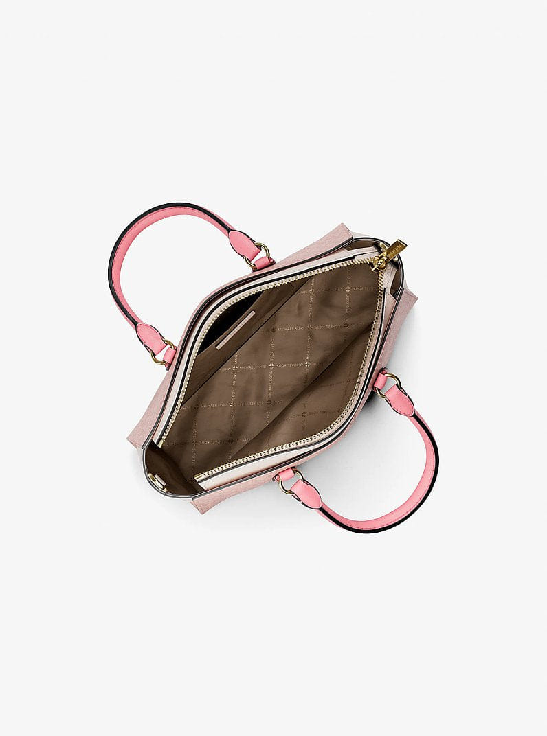 Arden Small Color-Block Signature Logo Messenger Bag