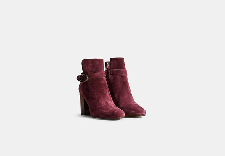 Restored Delaney Signature Buckle Heel Bootie