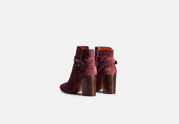 Restored Delaney Signature Buckle Heel Bootie