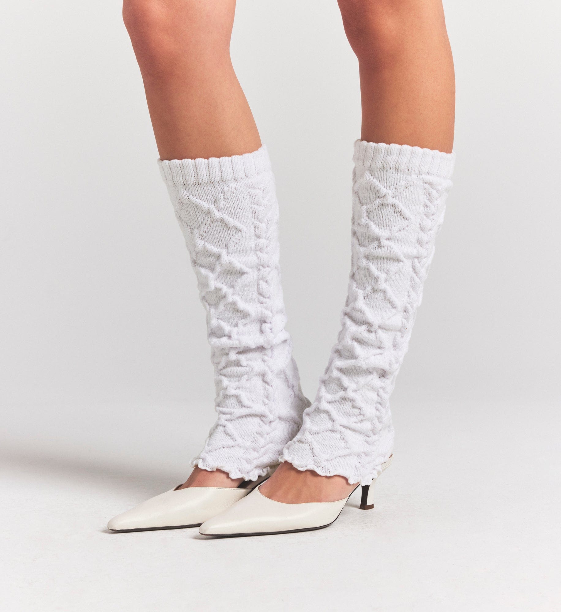 Cozy Light Cable Knit Leg Warmers