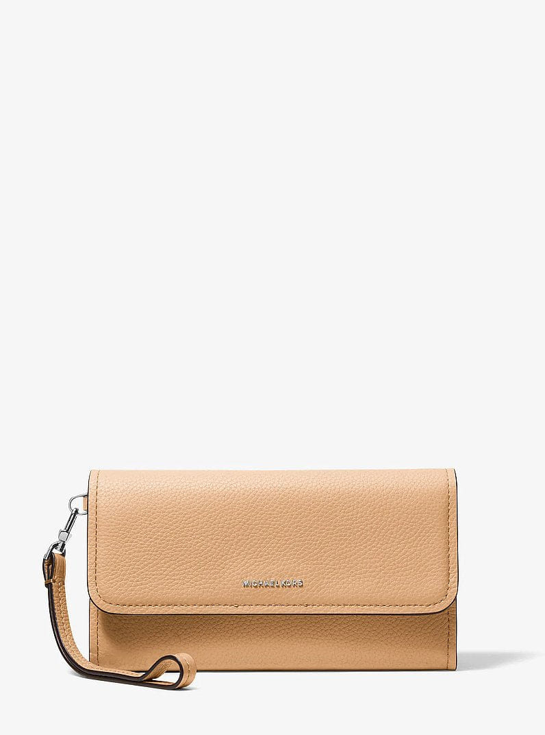 Jet Set Medium Pebbled Leather Convertible Wristlet