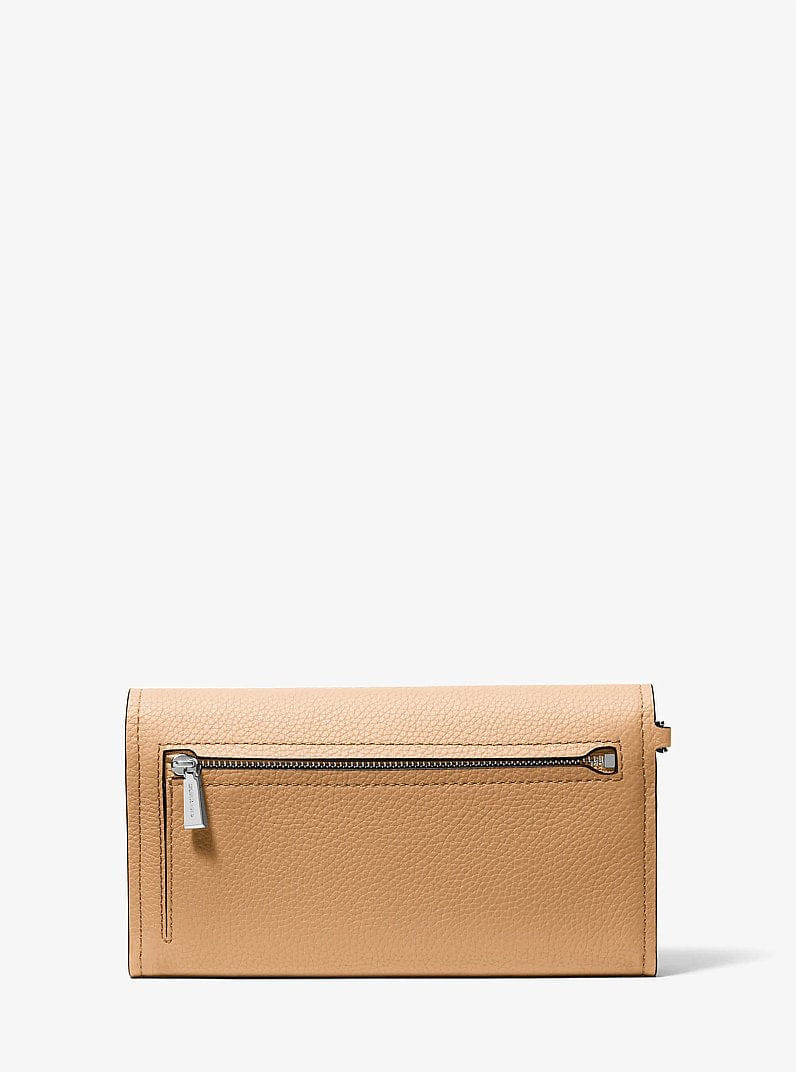 Jet Set Medium Pebbled Leather Convertible Wristlet
