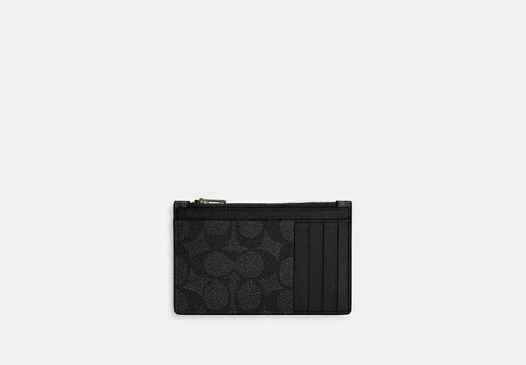 Zip Card Case In Signature Canvas