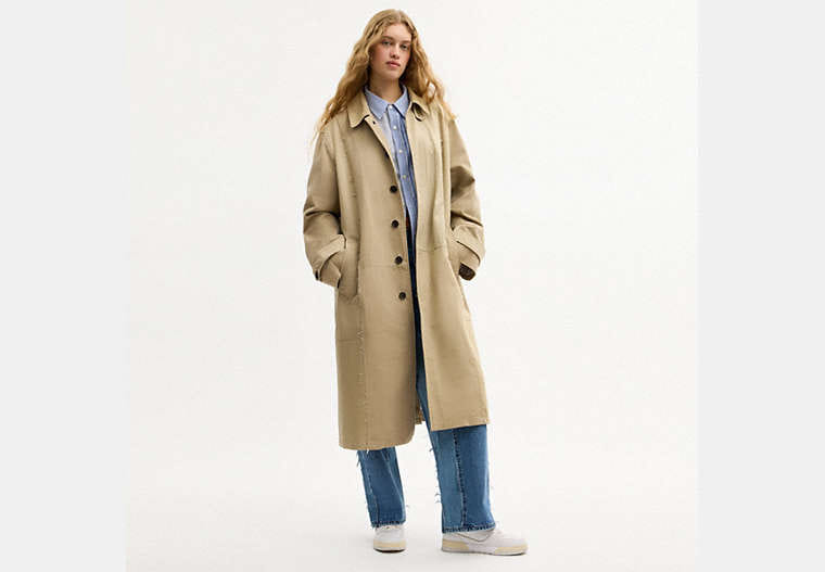 Repurposed Cotton Trench Coat