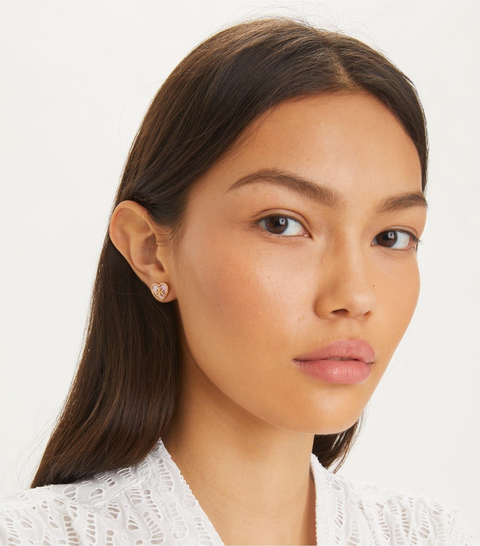 Forget Me Not Heart Stud Earrings