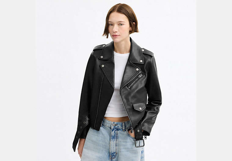Belted Moto Jacket