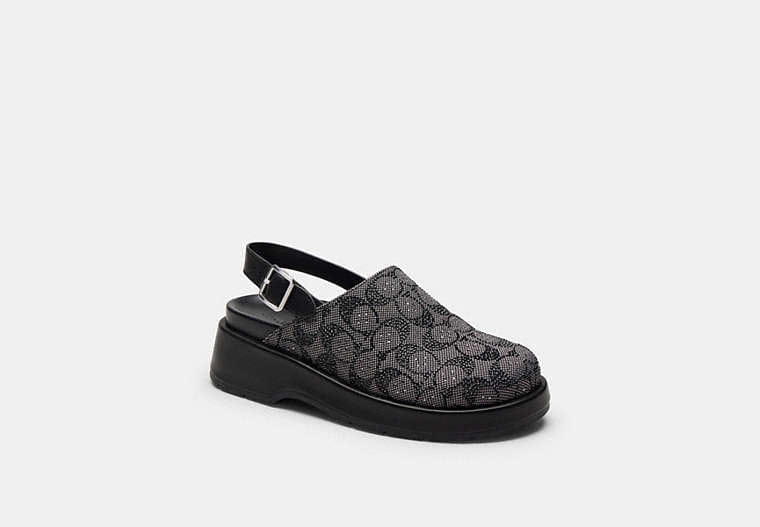 Sculpted C Platform Clog In Crystal Signature Jacquard