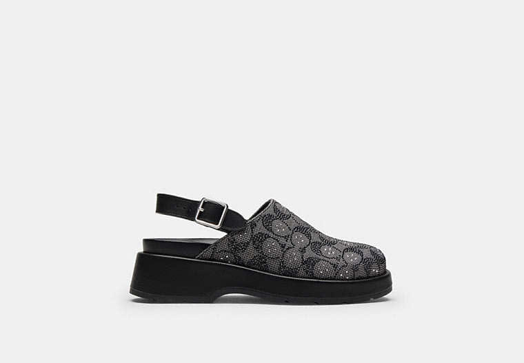 Sculpted C Platform Clog In Crystal Signature Jacquard