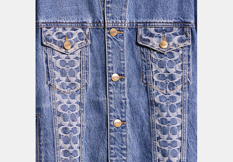 Restored Oversized Signature Denim Jacket