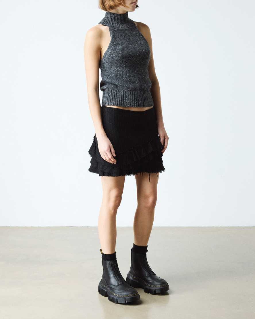 DMXL Zip Chelsea leather boots — Black
