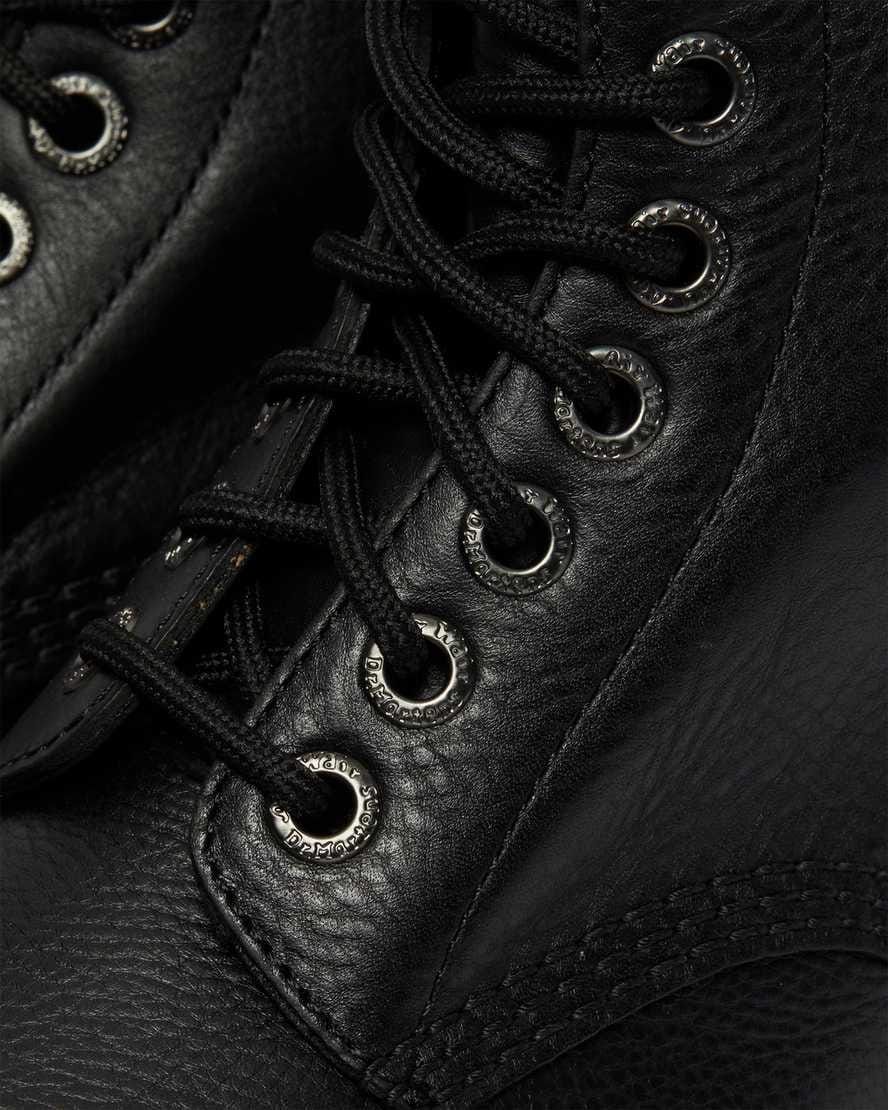 1460 Bex Pisa Leather Lace Up Boots — Black