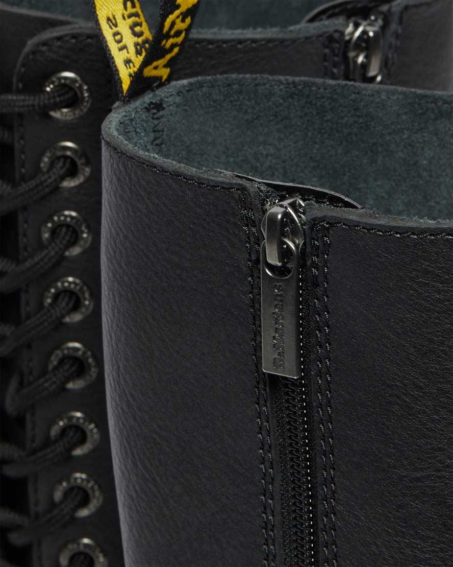 1B60 Bex Pisa Leather Knee High Boots — Black