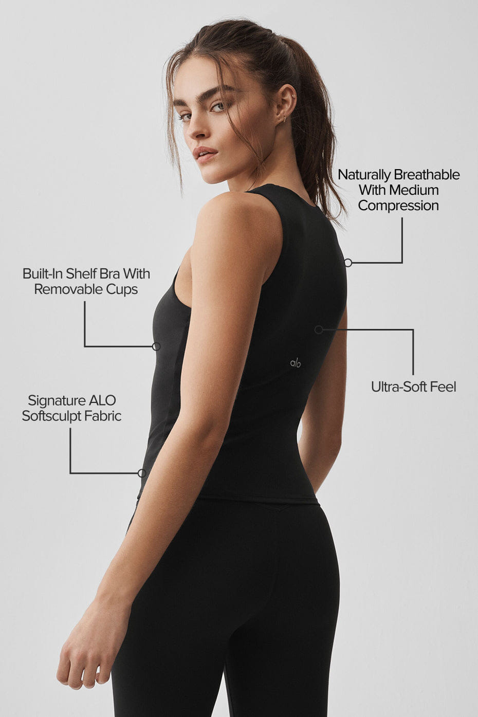 ALO Softsculpt No Nonsense Bra Tank