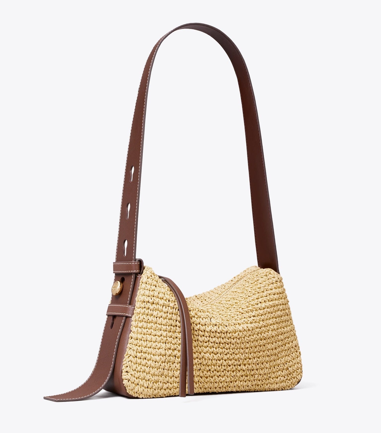 Small Romy Woven Shoulder Bag