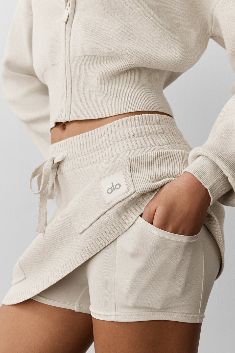 Scholar Knit Cargo Skirt