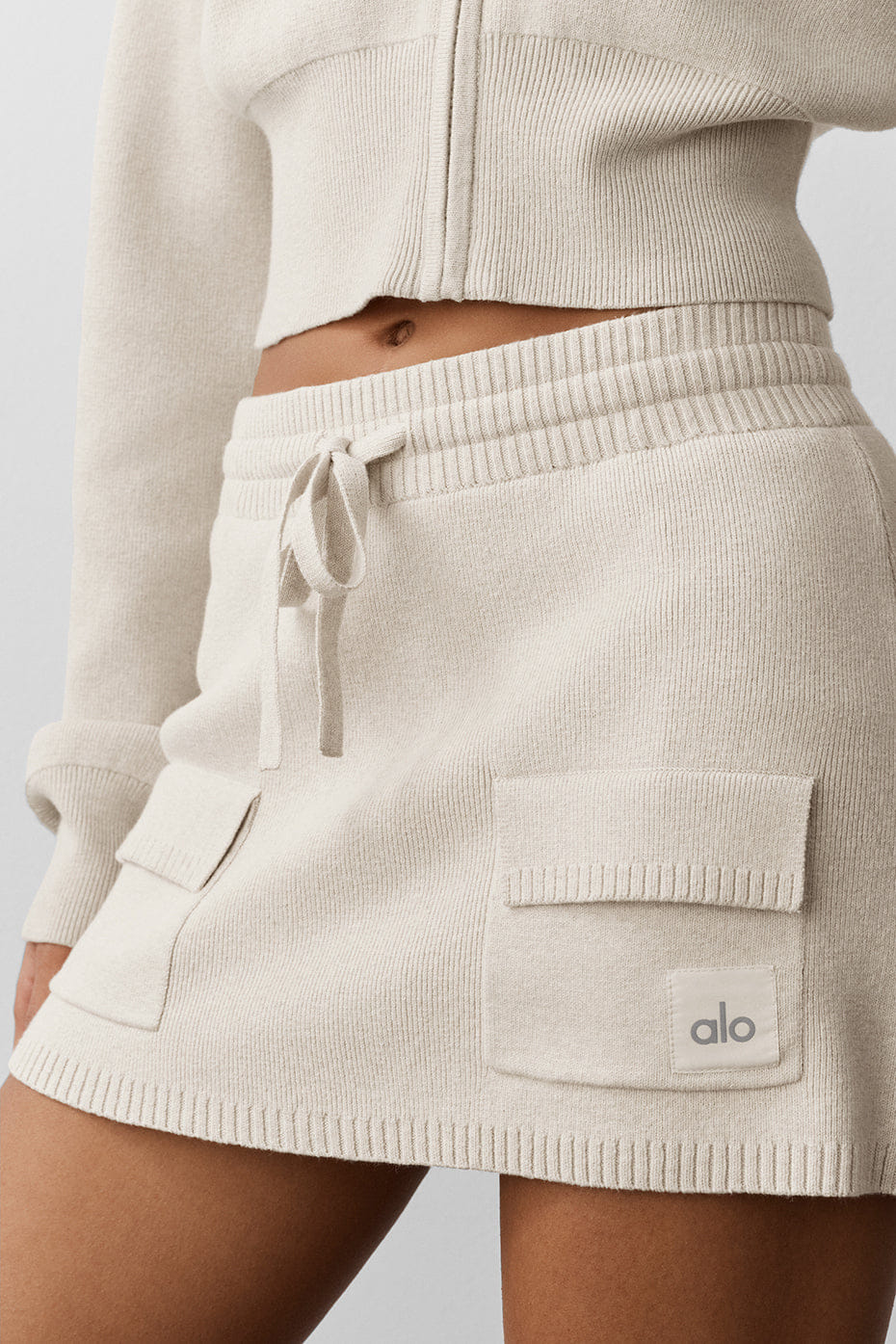 Scholar Knit Cargo Skirt