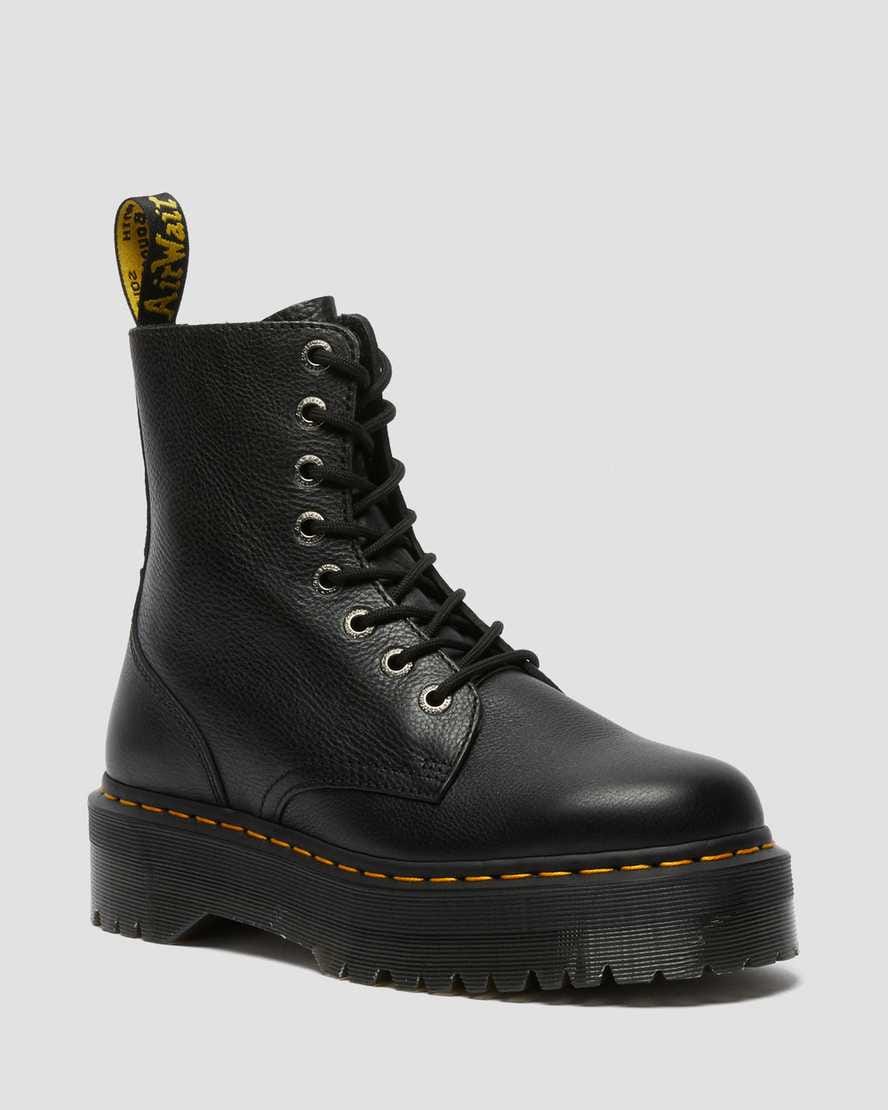 Jadon III Boot Pisa Leather Platforms — Black
