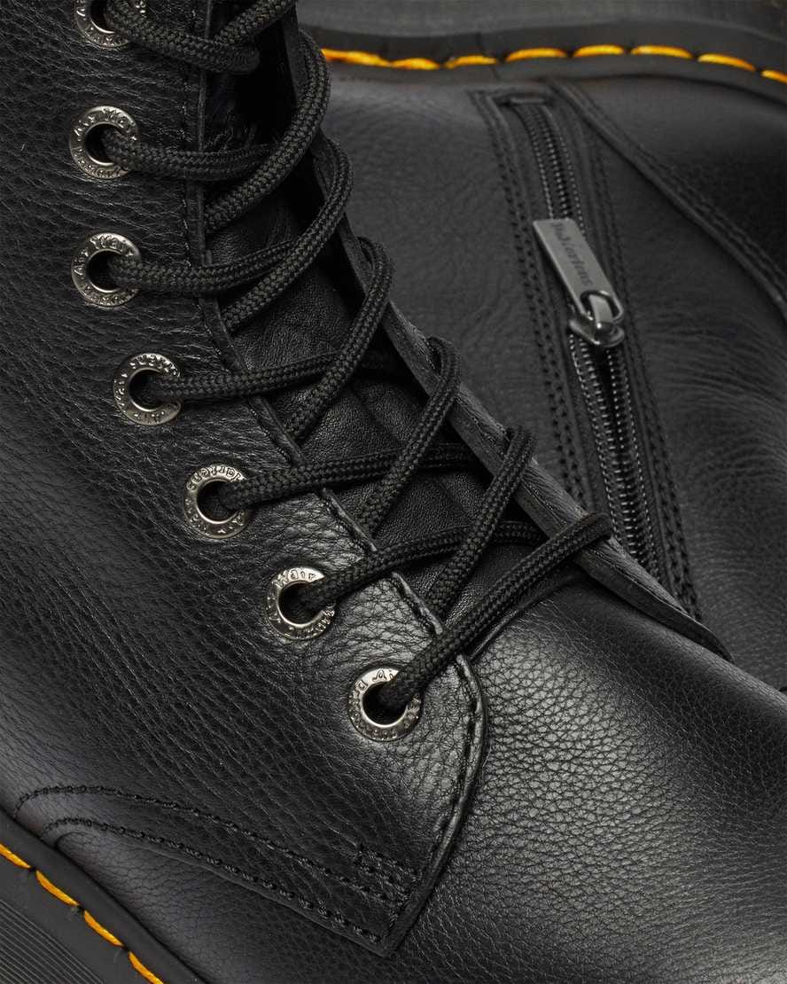 Jadon III Boot Pisa Leather Platforms — Black