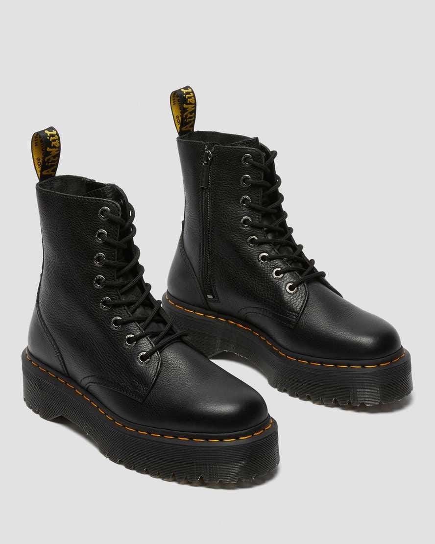 Jadon III Boot Pisa Leather Platforms — Black