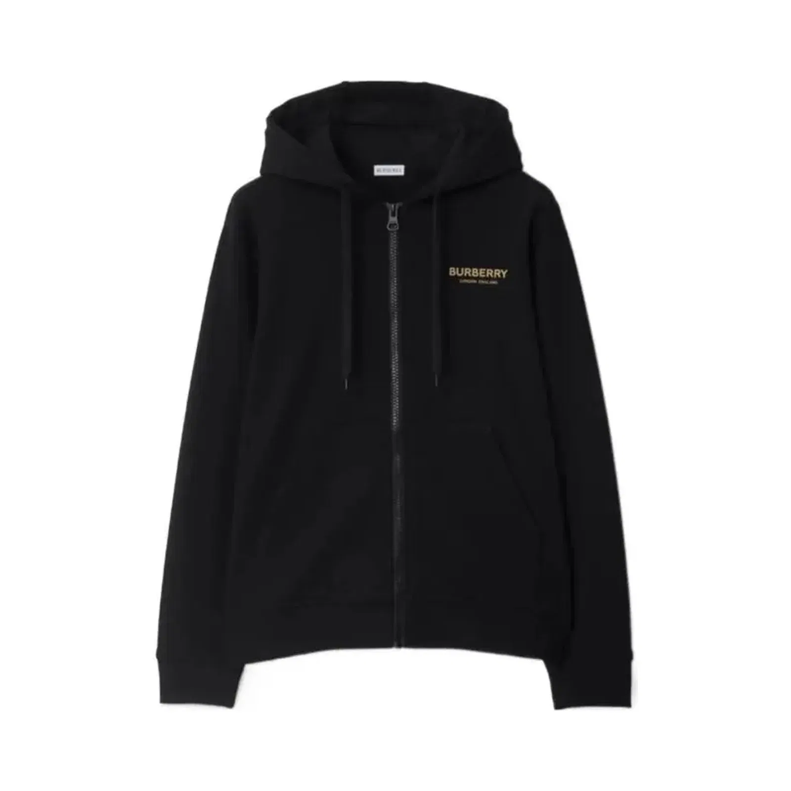 Burberry cotton zip hoodie with logo