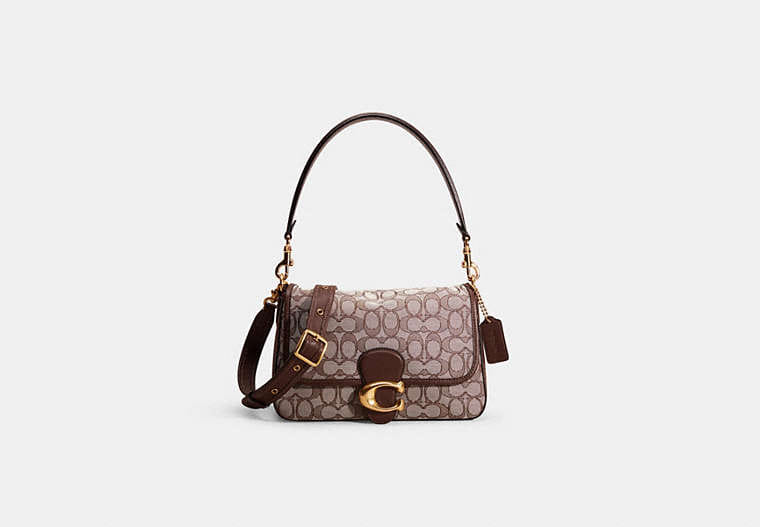 Restored Soft Tabby Shoulder Bag In Signature Jacquard