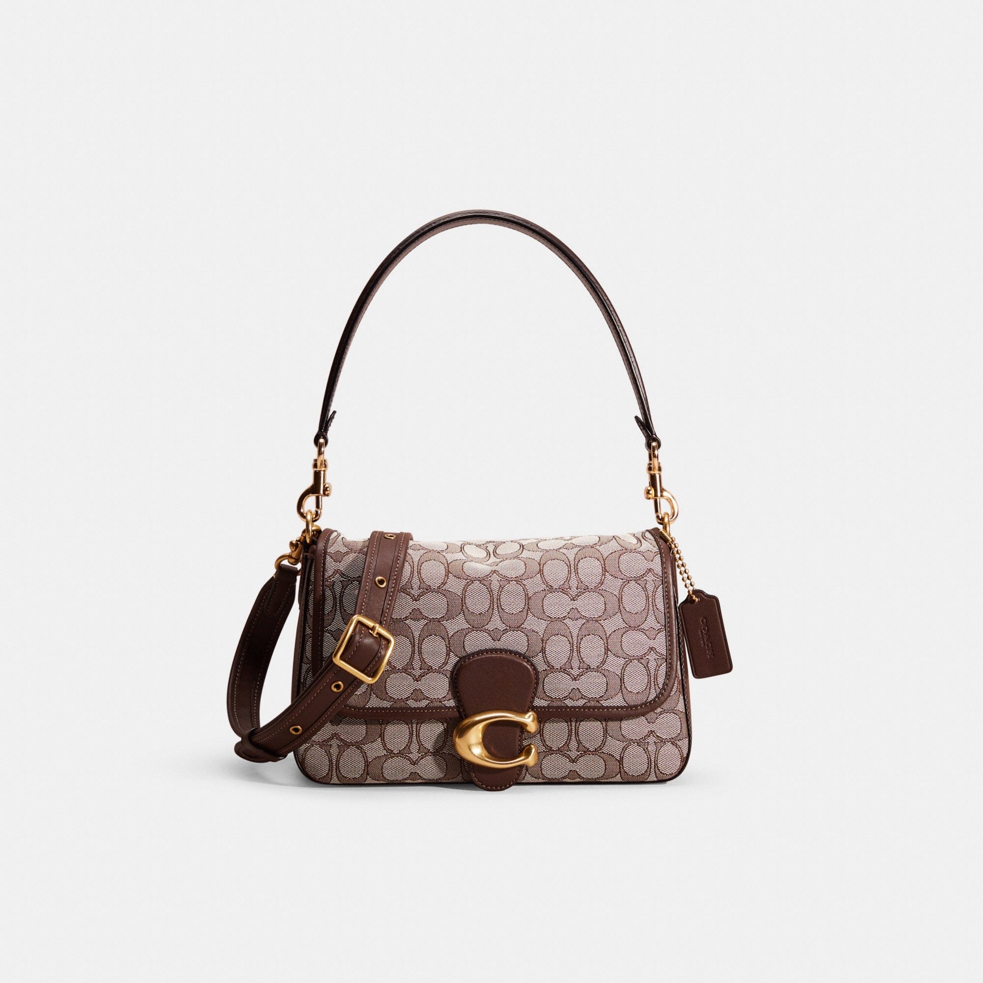 Restored Soft Tabby Shoulder Bag In Signature Jacquard