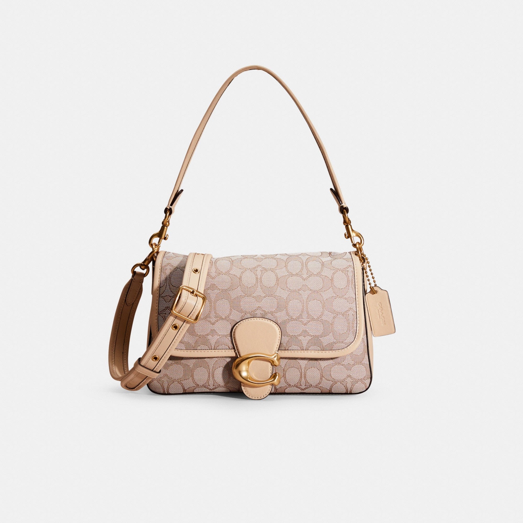 Restored Soft Tabby Shoulder Bag In Signature Jacquard