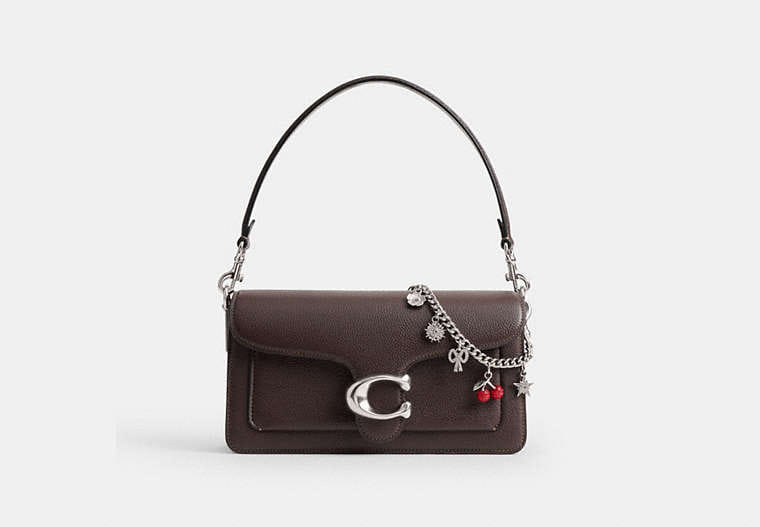 Crystal Motif Chain Bag Charm