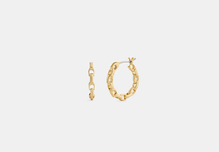 Linked C Small Hoop Earrings