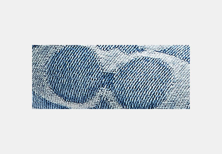 Double Banded Sandal In Signature Denim