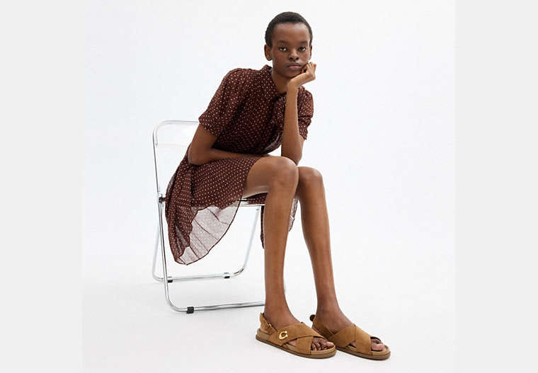 Sculpted C Criss Cross Sandal