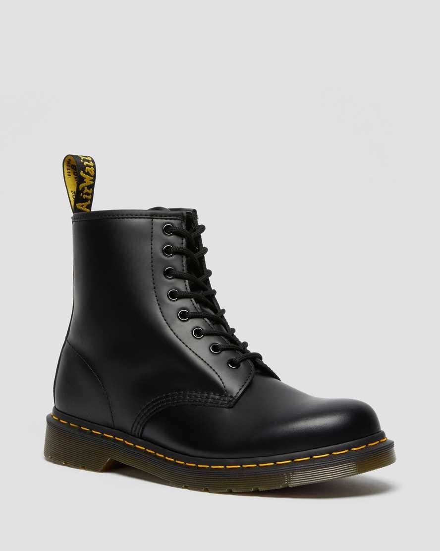 1460 Smooth Leather Lace Up Boots — Black