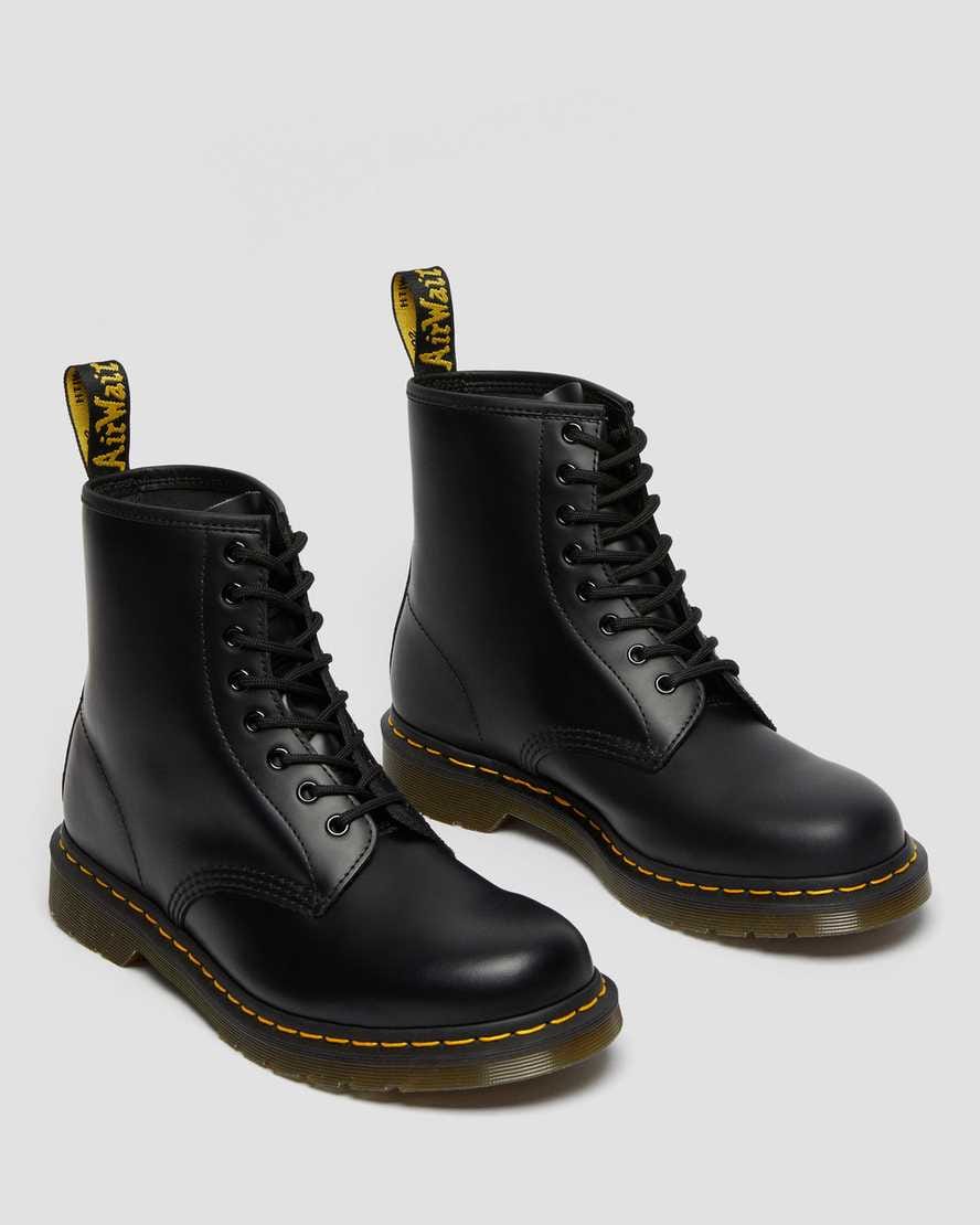 1460 Smooth Leather Lace Up Boots — Black